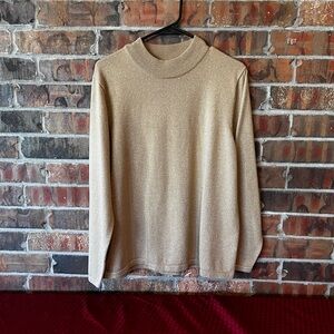 TanJay Women’s Long Sleeve Gold Sweater Size:XL